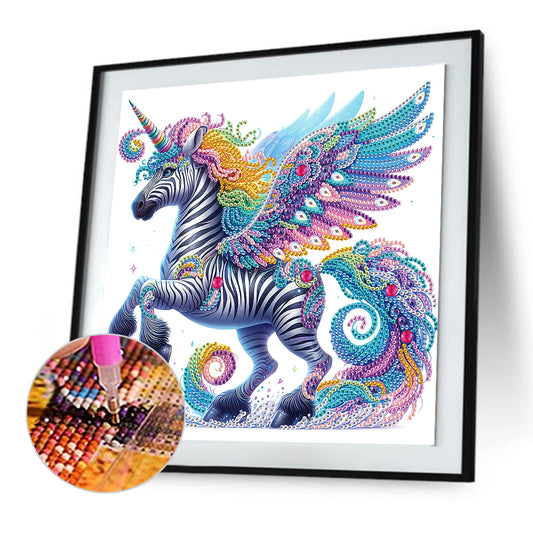 Winged Unicorn - Special Shaped Drill Diamond Painting 30*30CM
