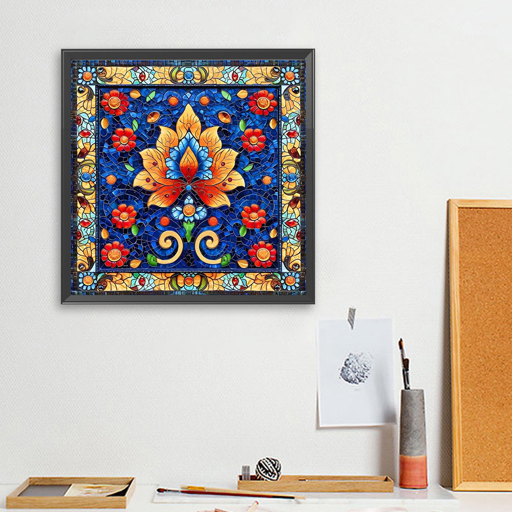 Bright Mandala Flower - Full Square Drill Diamond Painting 40*40CM