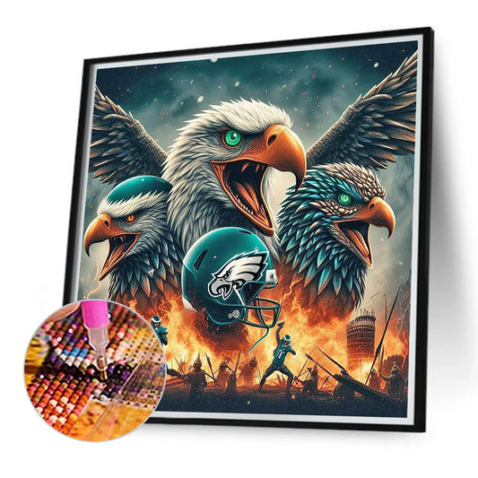 Philadelphia Eagles - Full Round Drill Diamond Painting 40*40CM
