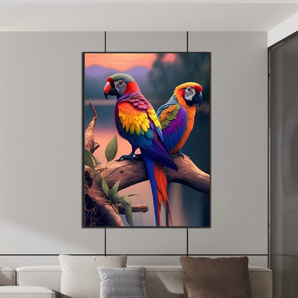 Couple Bird - Full Square Drill Diamond Painting 50*70CM