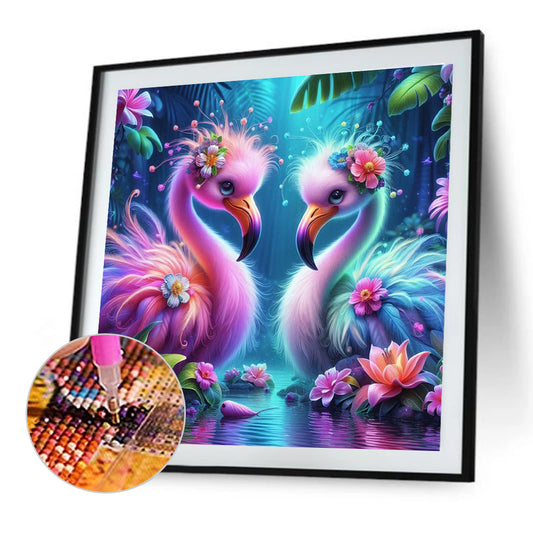 Swan - Full Round Drill Diamond Painting 40*40CM