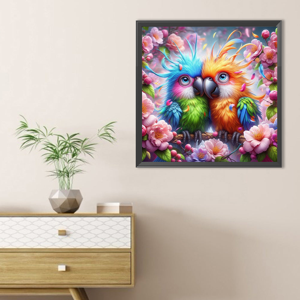 Parrot - Full Round Drill Diamond Painting 40*40CM