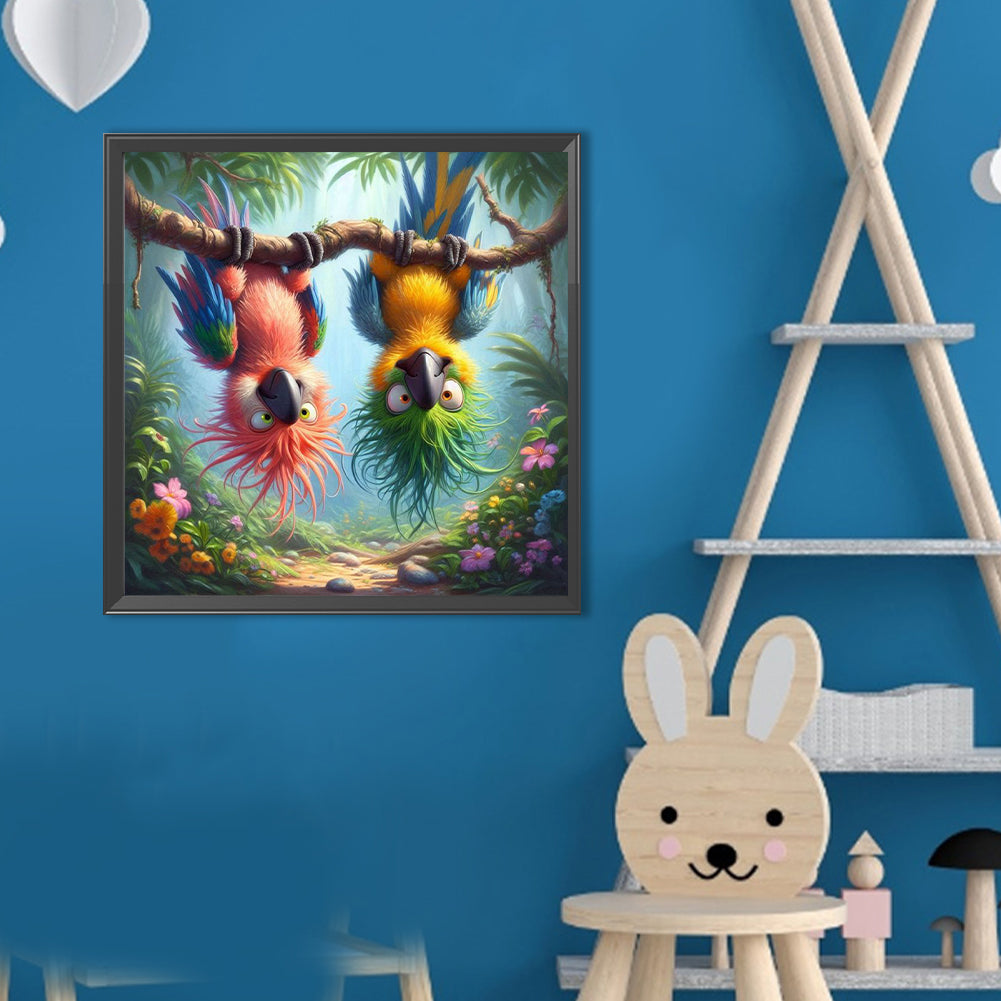 Parrot - Full Round Drill Diamond Painting 40*40CM