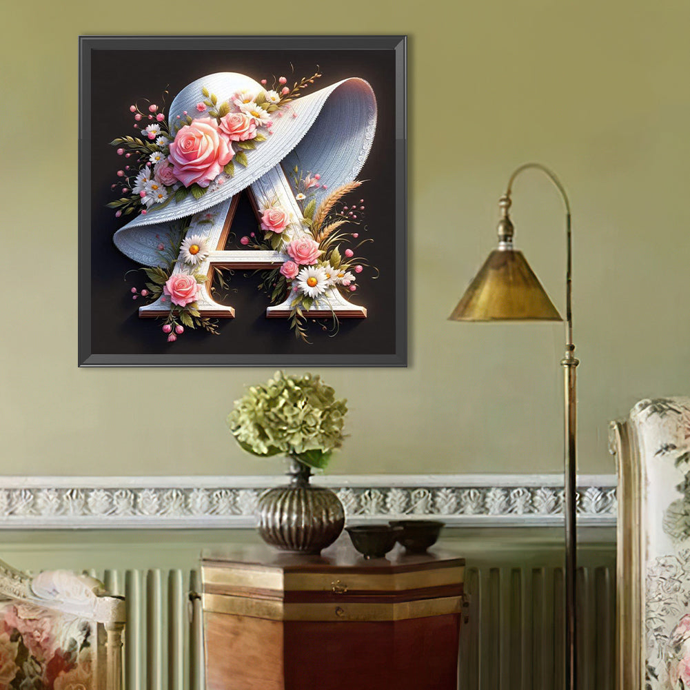 Letter A - Full Round Drill Diamond Painting 40*40CM