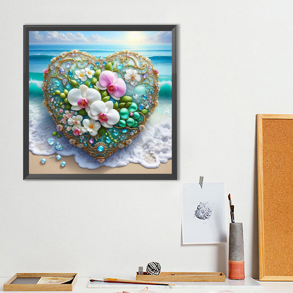 Love Orchid - Full Round Drill Diamond Painting 40*40CM