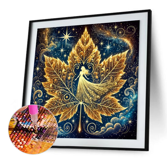 Magical Maple Leaf - Full Round Drill Diamond Painting 30*30CM