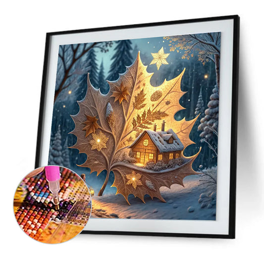 Magical Maple Leaf - Full Round Drill Diamond Painting 30*30CM