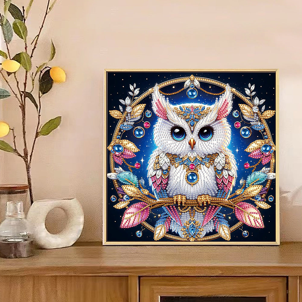 Owl - Special Shaped Drill Diamond Painting 30*30CM