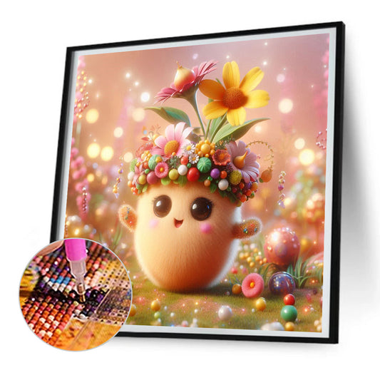 Flower Mushroom - Full Round Drill Diamond Painting 30*30CM