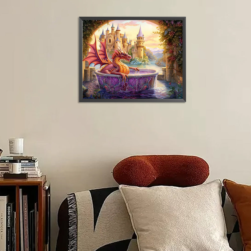 Dragon - Full AB Round Drill Diamond Painting 50*40CM