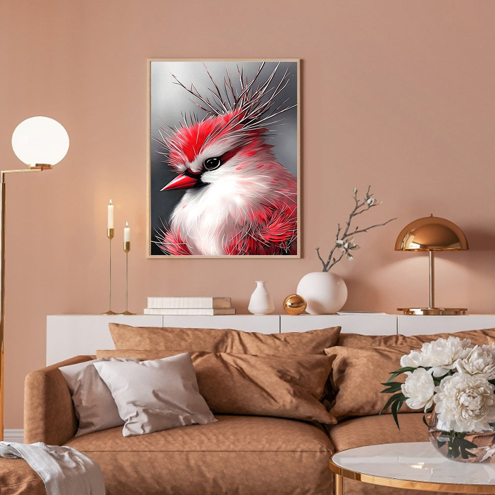 Red Cardinal - Full Round Drill Diamond Painting 30*40CM