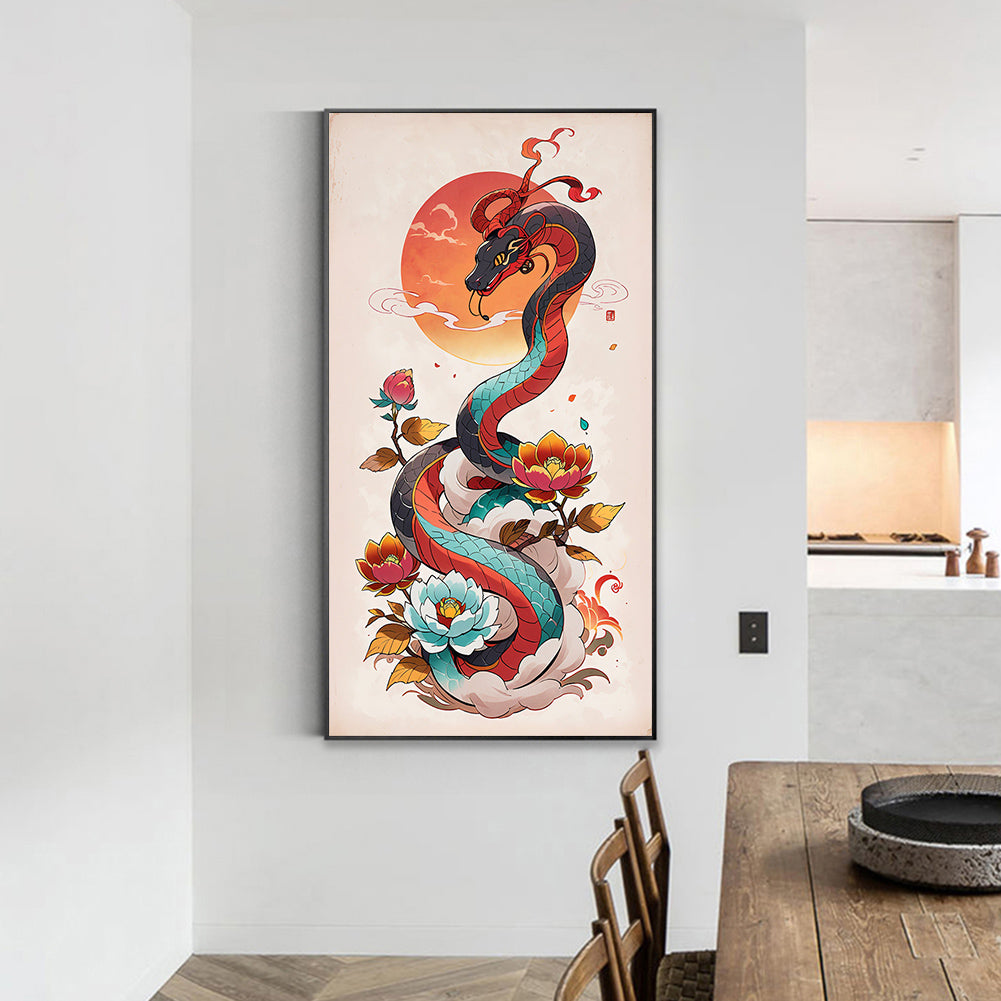 Snake - Full Round Drill Diamond Painting 40*70CM