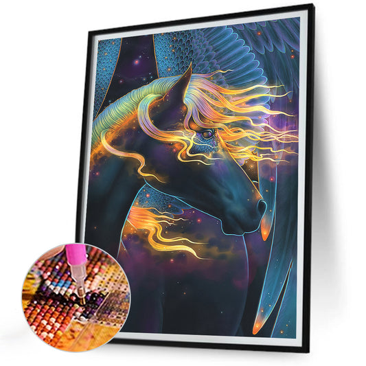 Abstract Horse - Full Round Drill Diamond Painting 30*40CM