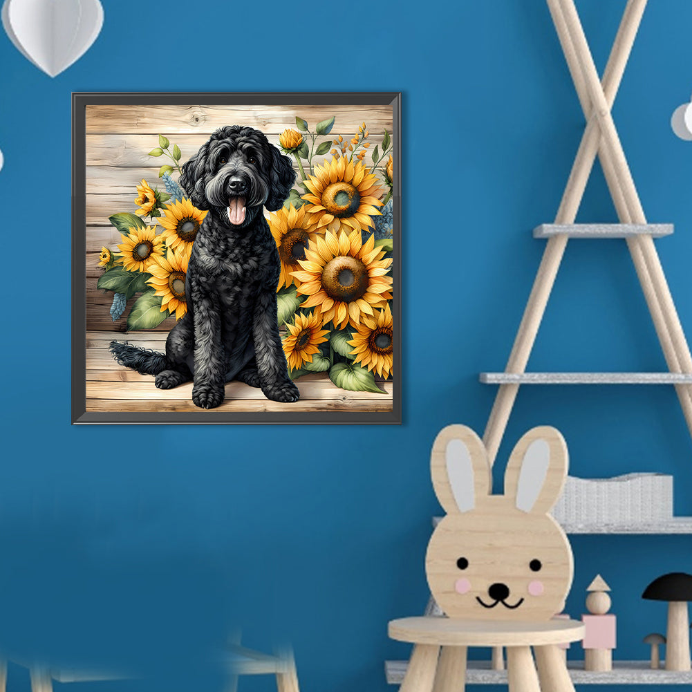 Black Teddy - Full Round Drill Diamond Painting 40*40CM