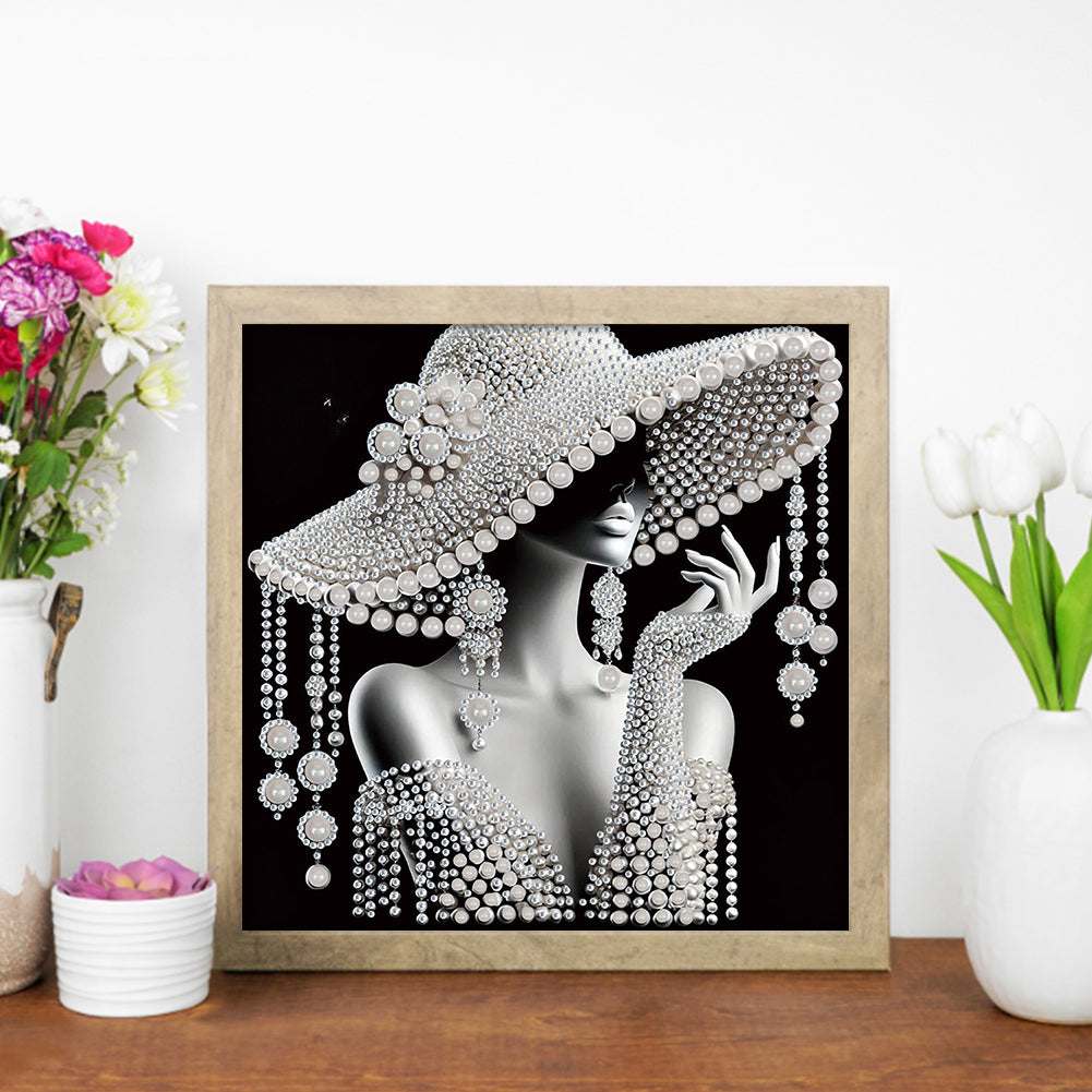 Elegant Lady - Special Shaped Drill Diamond Painting 30*30CM