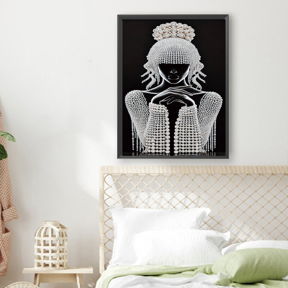 Elegant Lady - Special Shaped Drill Diamond Painting 30*40CM