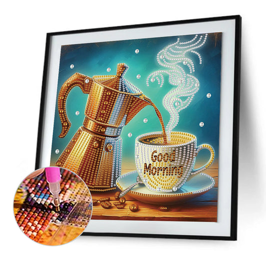 Coffee Dessert - Special Shaped Drill Diamond Painting 30*30CM