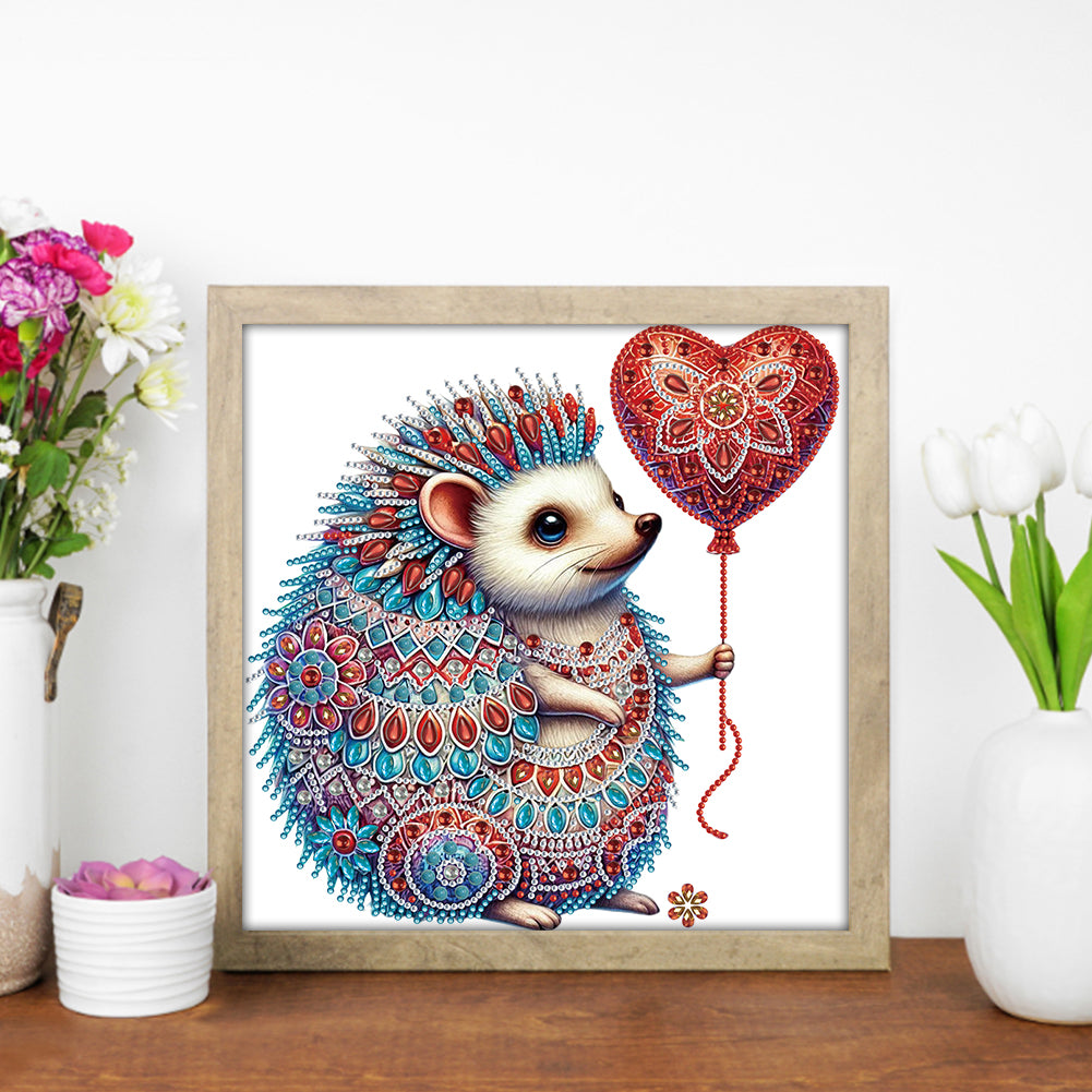 Mandala Pattern Hedgehog - Special Shaped Drill Diamond Painting 30*30CM