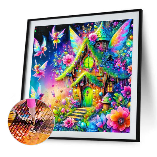 Elf House - Full Round Drill Diamond Painting 40*40CM