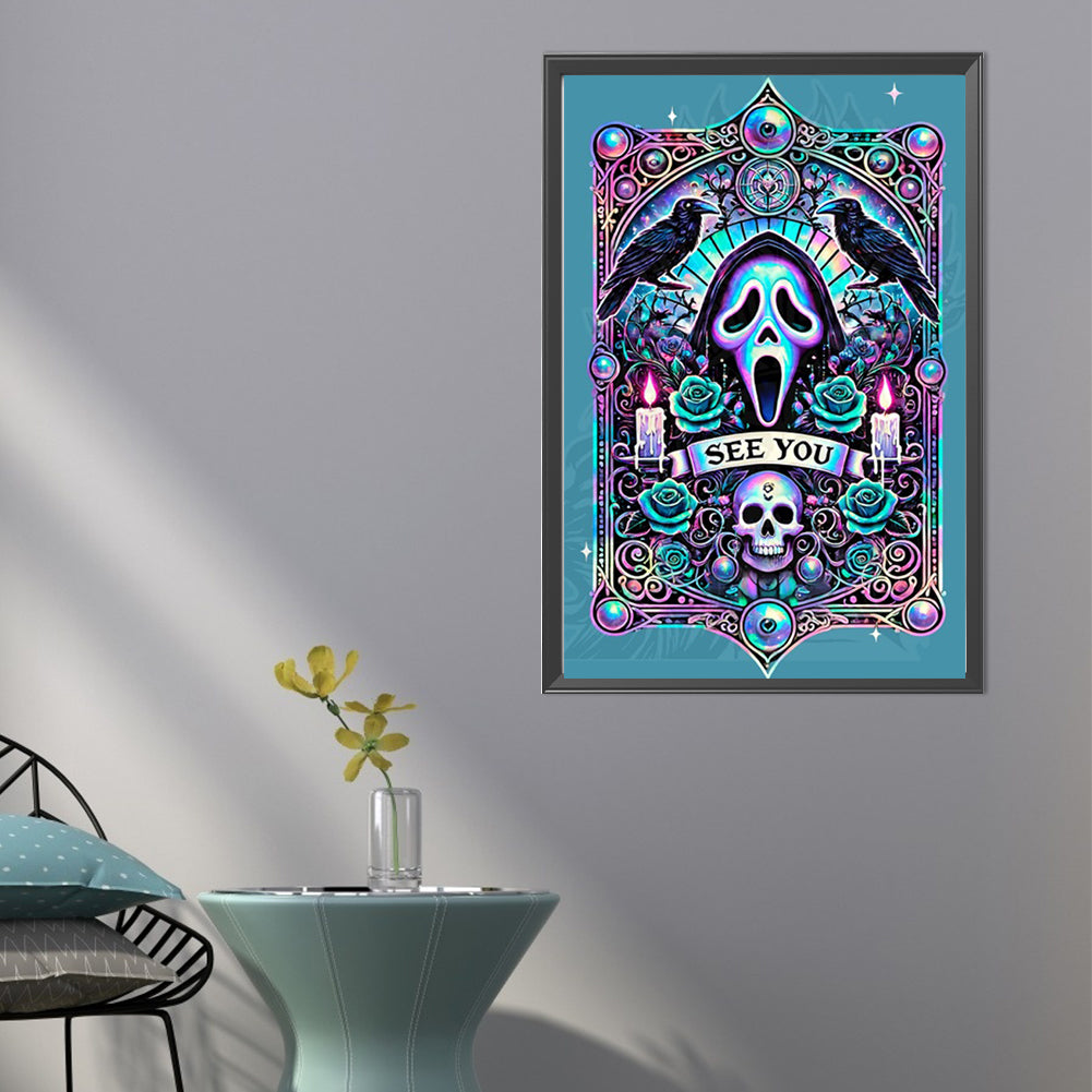 Gothic Theme Cards - Full AB Round Drill Diamond Painting 40*60CM