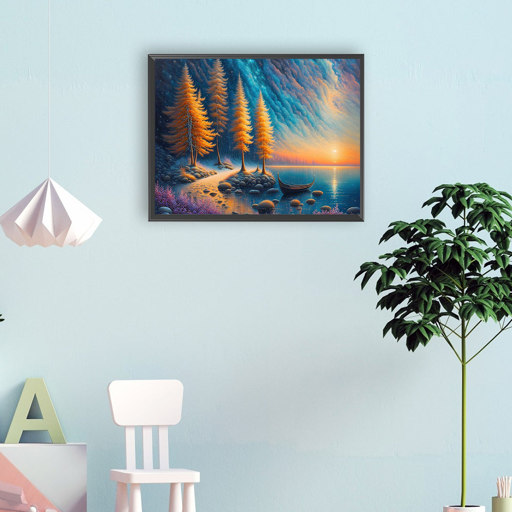 Dream Scenery - Full Round Drill Diamond Painting 40*30CM