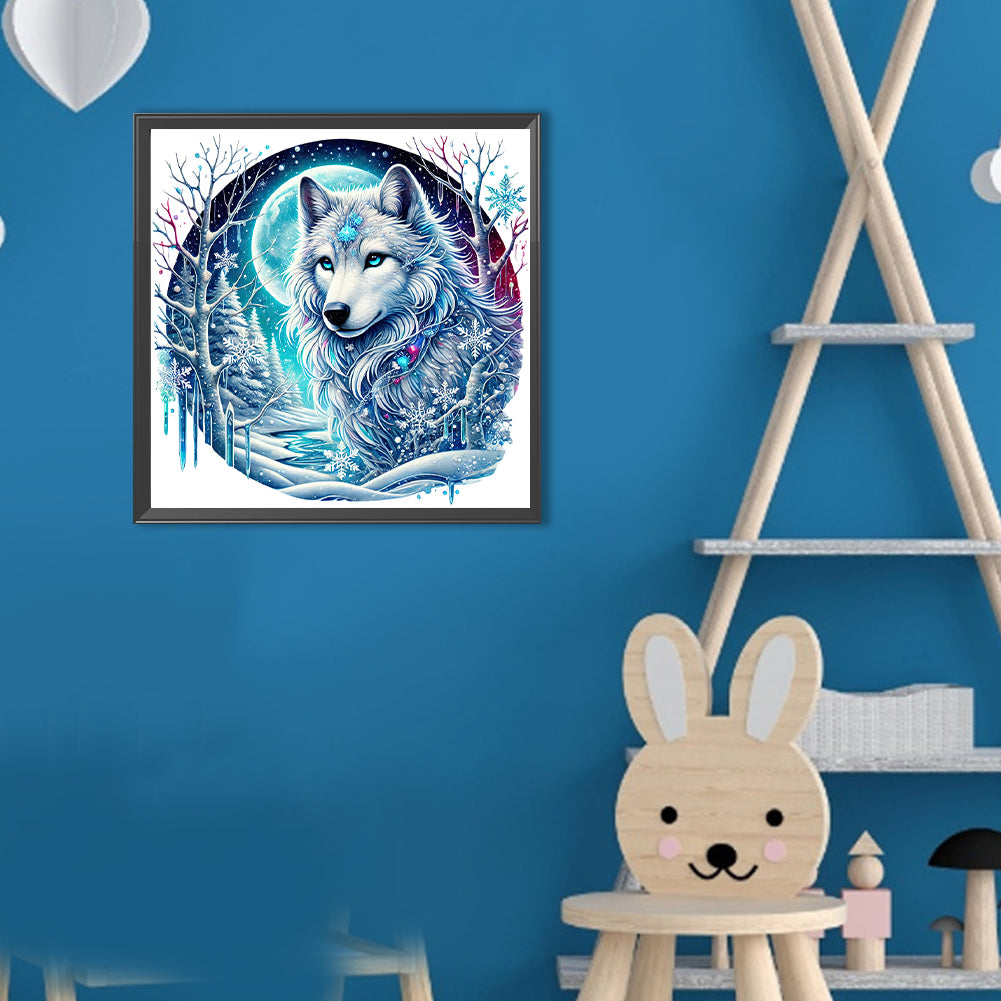 Wolf - Full Round Drill Diamond Painting 30*30CM