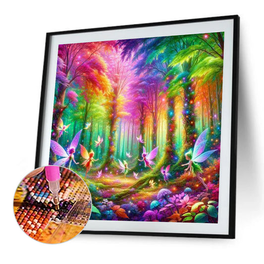 Mysterious Woods - Full Round Drill Diamond Painting 30*30CM