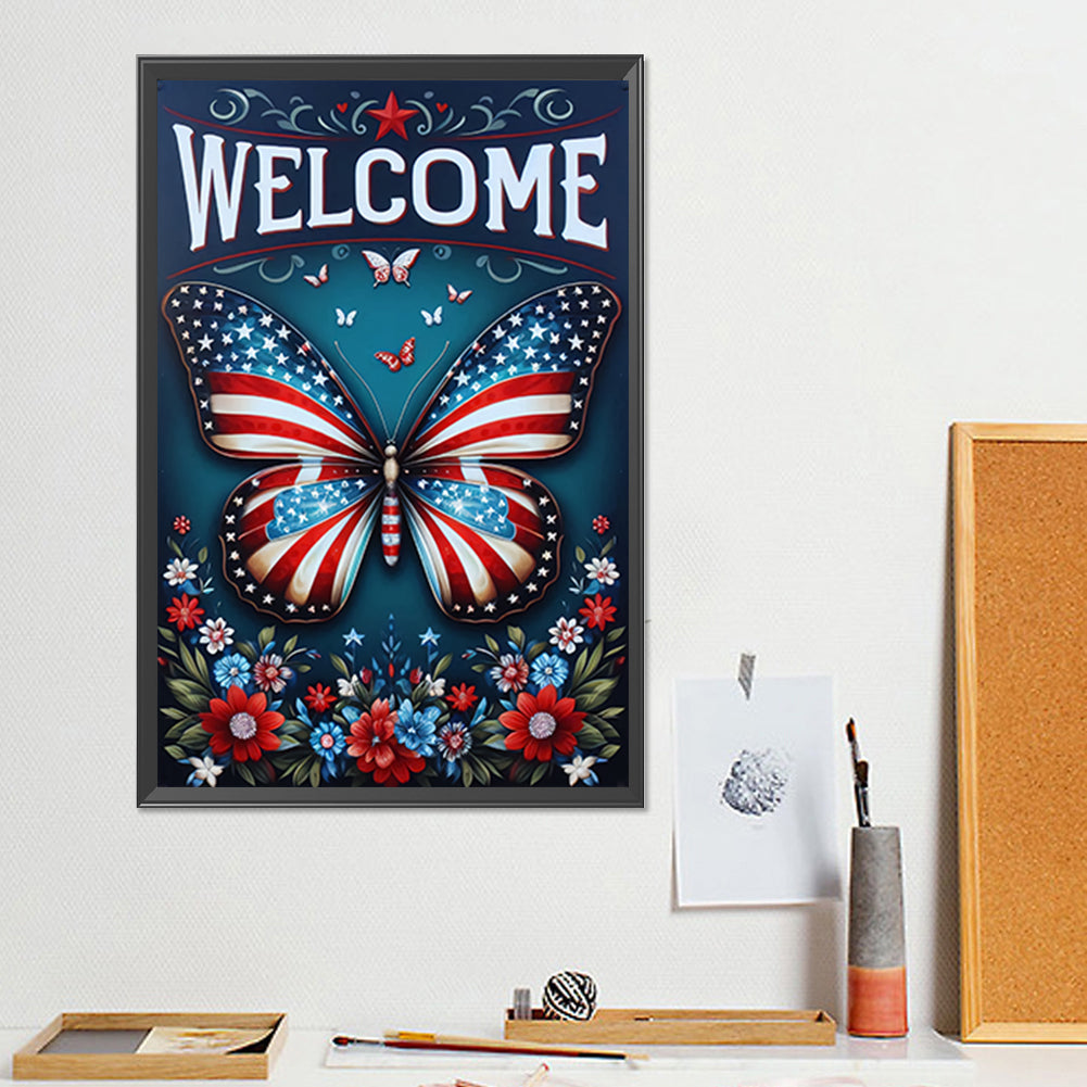 Welcome - Full Round Drill Diamond Painting 30*45CM