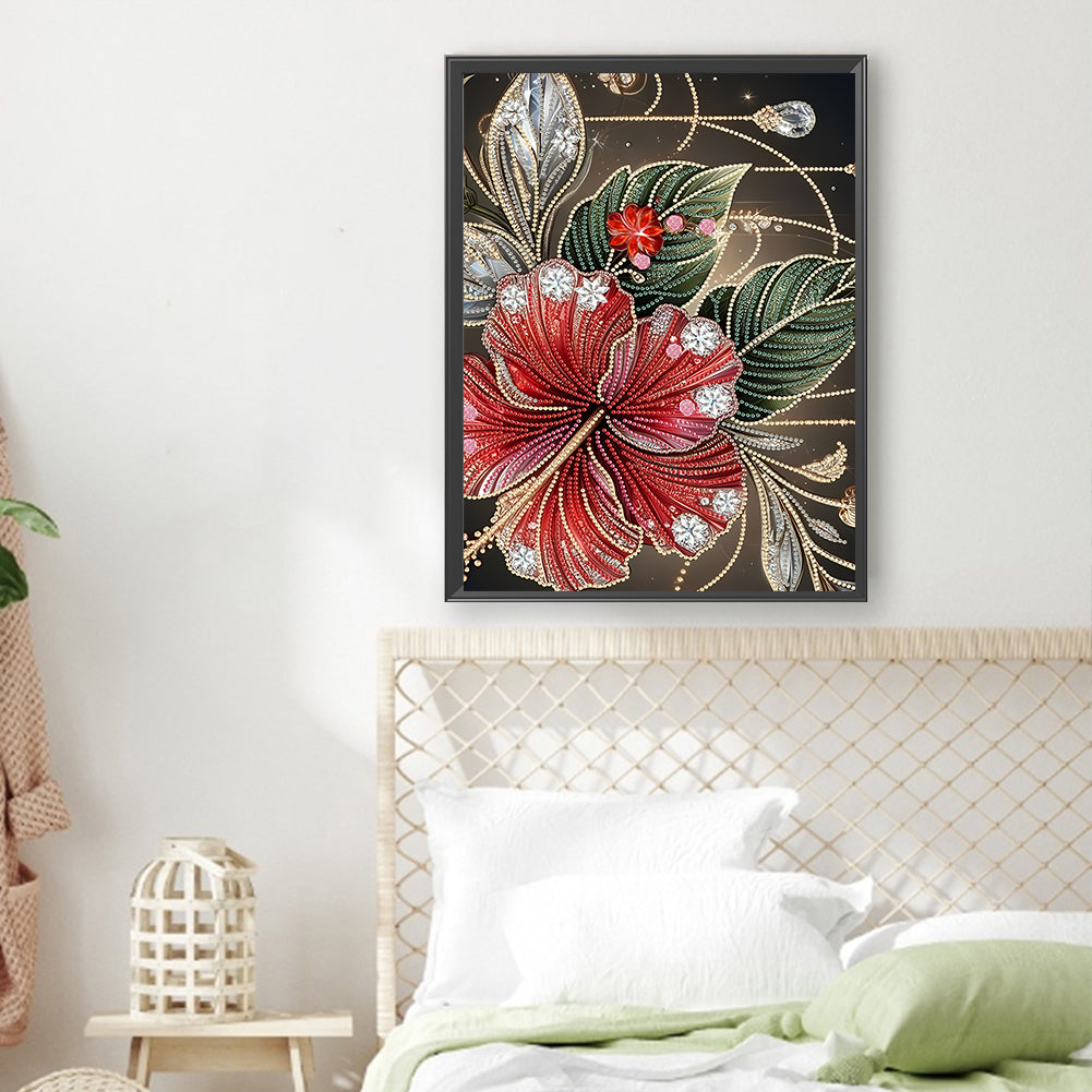 Dream Poppy - Special Shaped Drill Diamond Painting 30*40CM