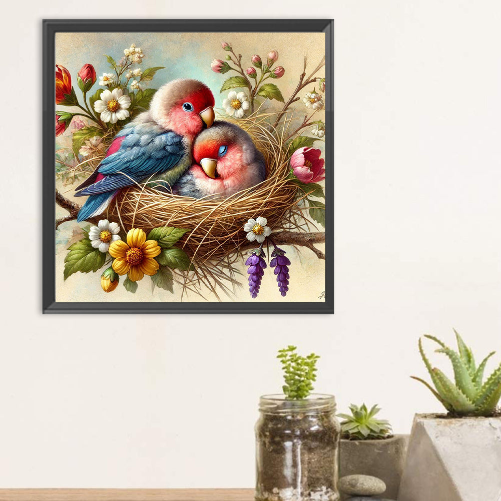 Parrot - Full Round Drill Diamond Painting 30*30CM