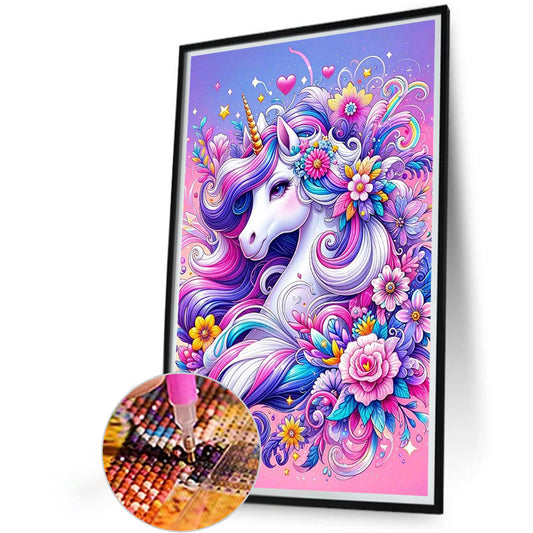 Unicorn - Full Round Drill Diamond Painting 40*60CM