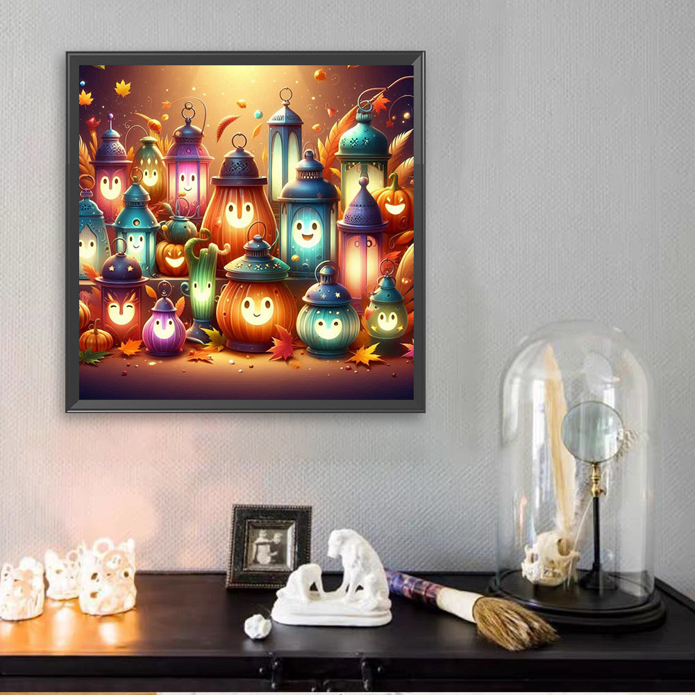 Jack-O'-Lantern - Full Square Drill Diamond Painting 30*30CM