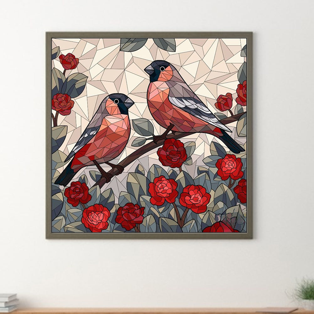 Glass Wind Bird - Full Round Drill Diamond Painting 40*40CM