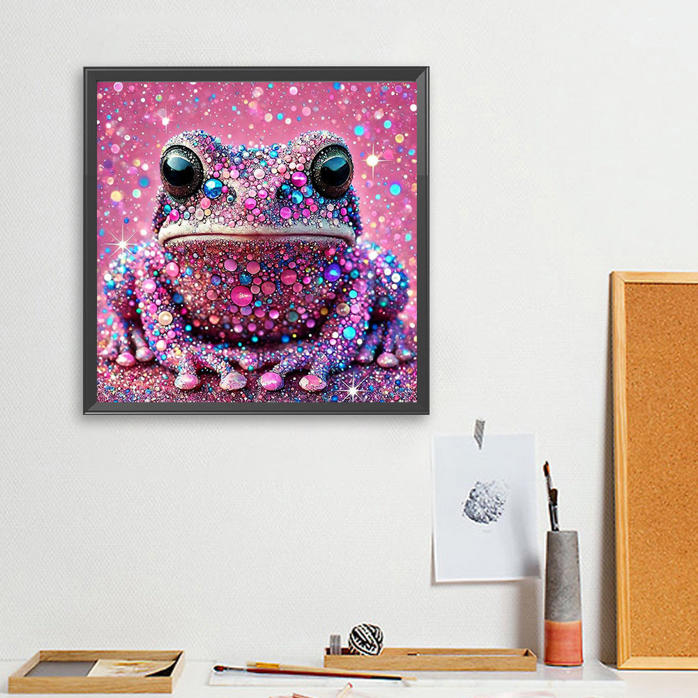 Shining Diamond Frog - Full Square Drill Diamond Painting 40*40CM