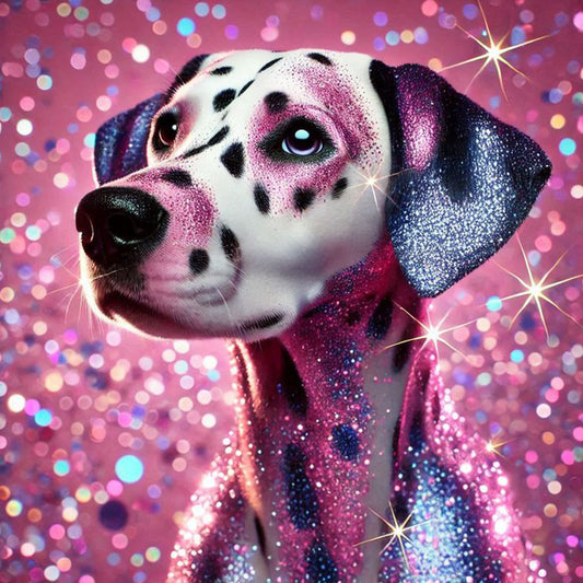 Shining Diamond Spotted Dog - Full Square Drill Diamond Painting 40*40CM
