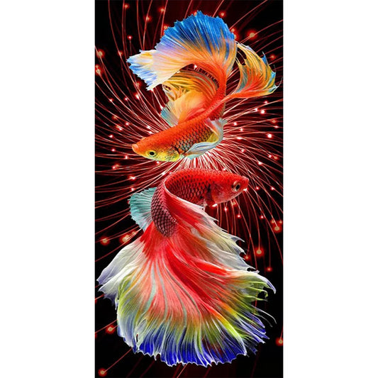 Goldfish - Full AB Square Drill Diamond Painting 40*80CM