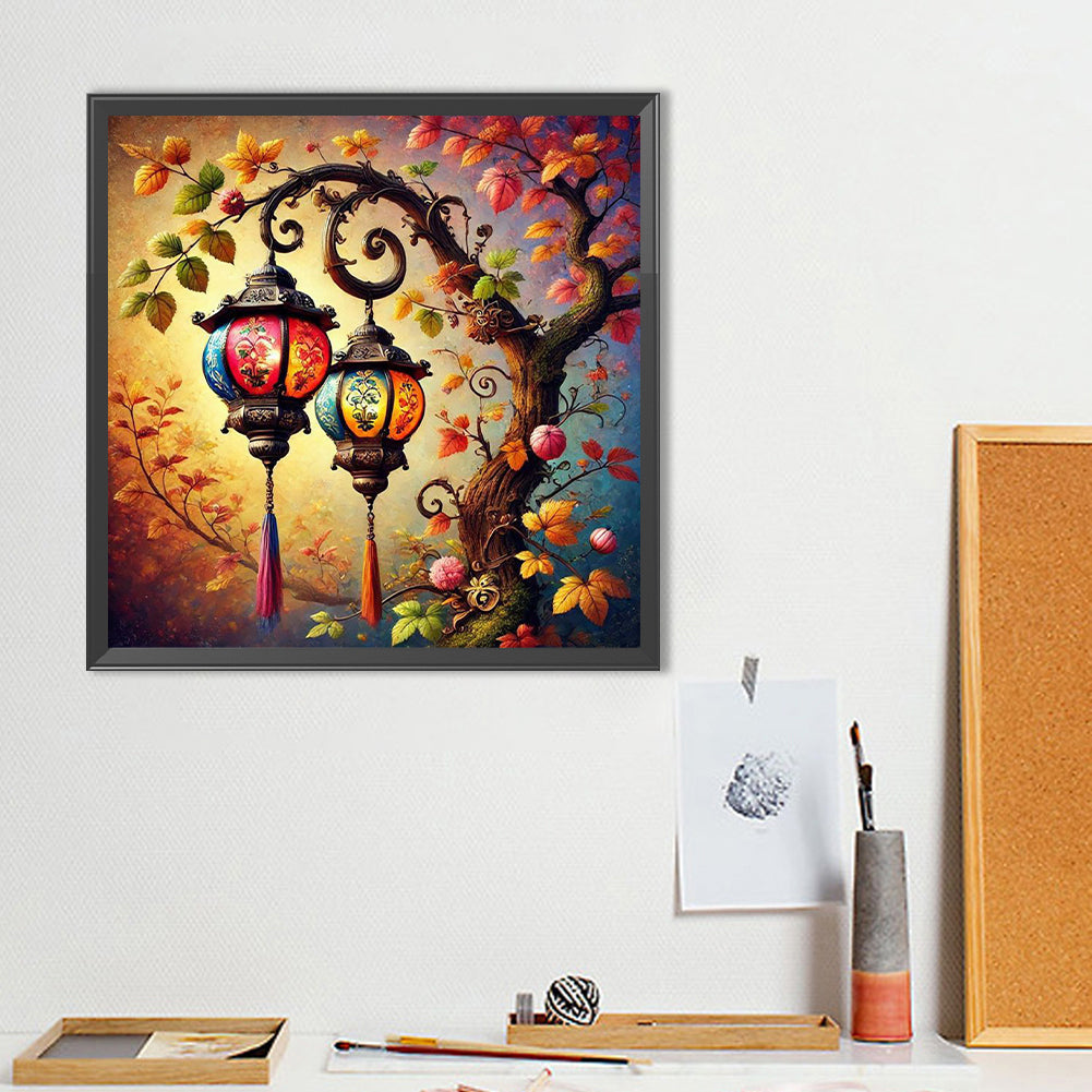 Atmosphere Lantern - Full Round Drill Diamond Painting 40*40CM