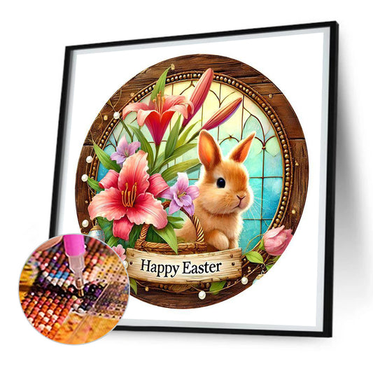 Easter Bunny - Full Round Drill Diamond Painting 30*30CM