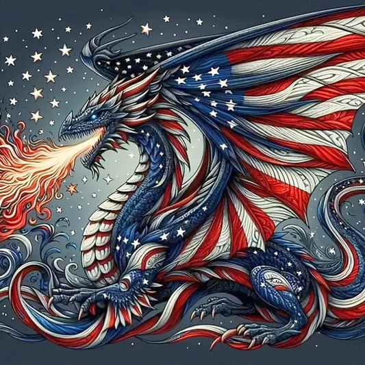 Flame Of Freedom - Full Square Drill Diamond Painting 40*40CM