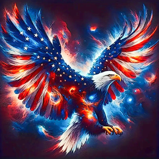 Independent Eagle - Full Square Drill Diamond Painting 40*40CM