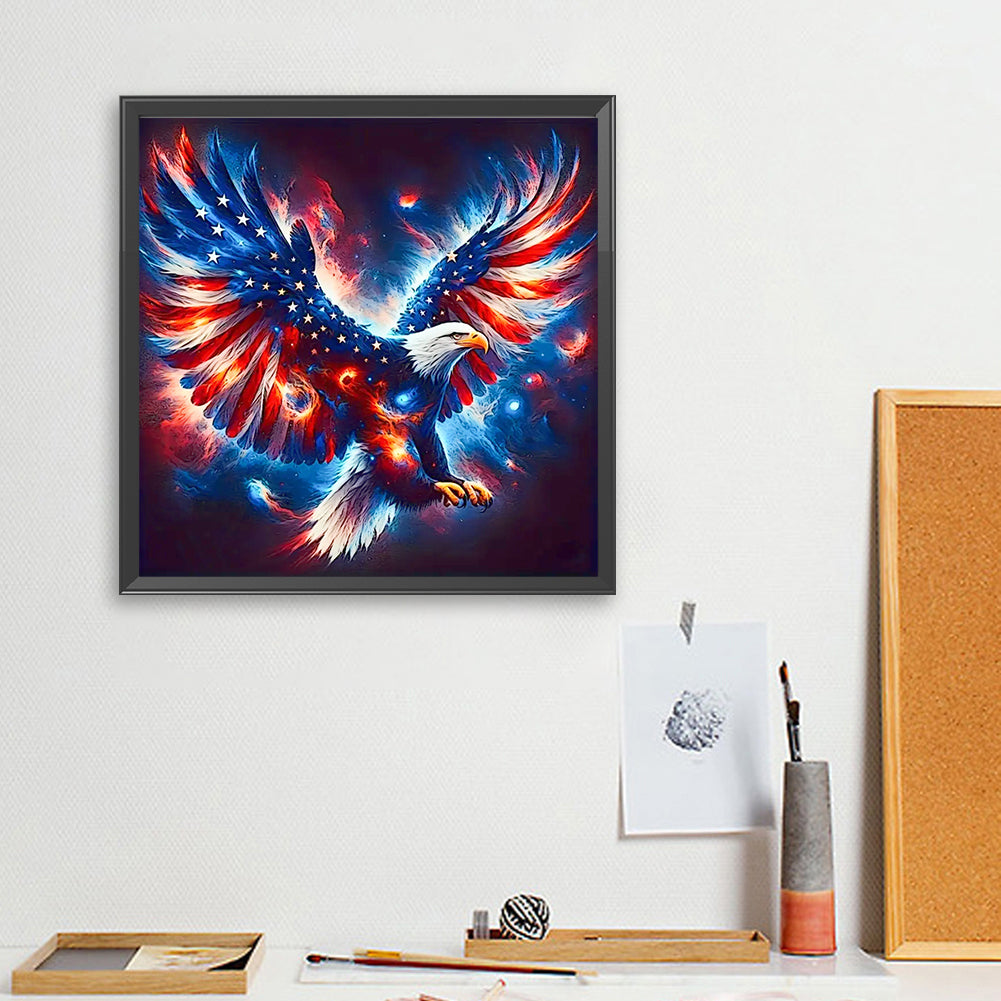 Independent Eagle - Full Square Drill Diamond Painting 40*40CM