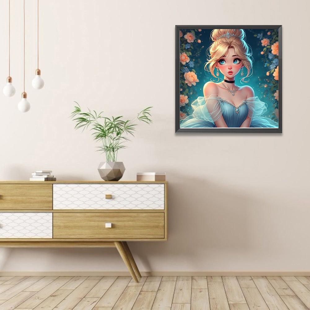 Cinderella - Full AB Round Drill Diamond Painting 40*40CM