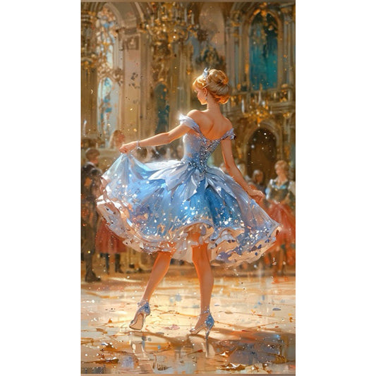Blonde At The Party - Full AB Round Drill Diamond Painting 40*70CM