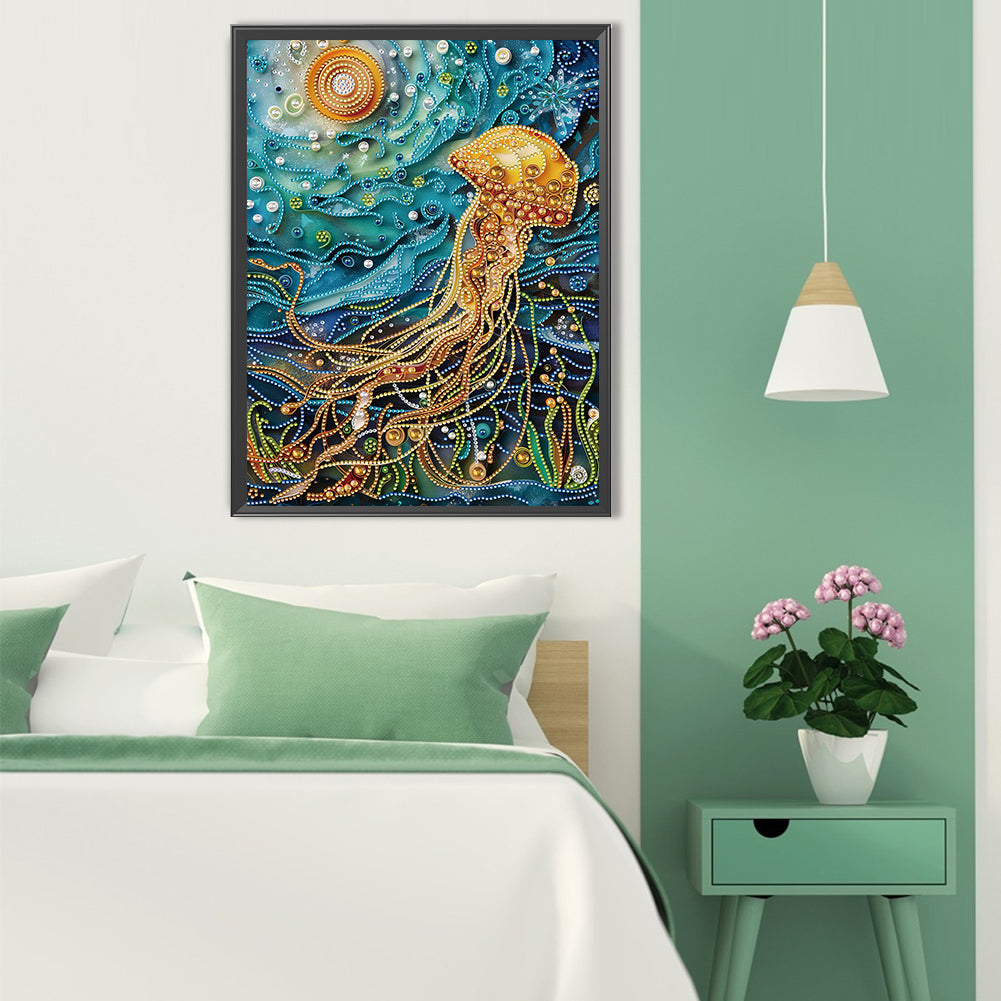 Sea Creatures Paper Quilling - Special Shaped Drill Diamond Painting 30*40CM