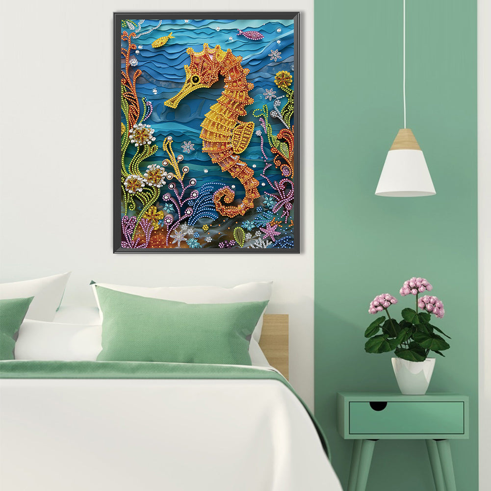 Sea Creatures Paper Quilling - Special Shaped Drill Diamond Painting 30*40CM