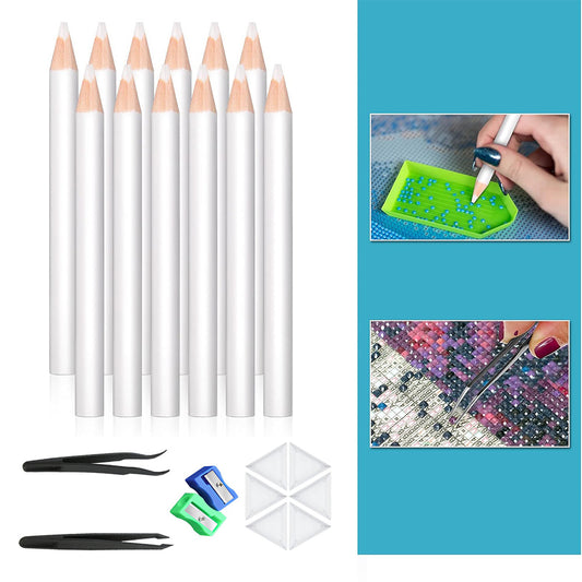22 Pieces Wax Rhinestone Picker Pencil Wax Pencil Set Rhinestone Picker Pen Set