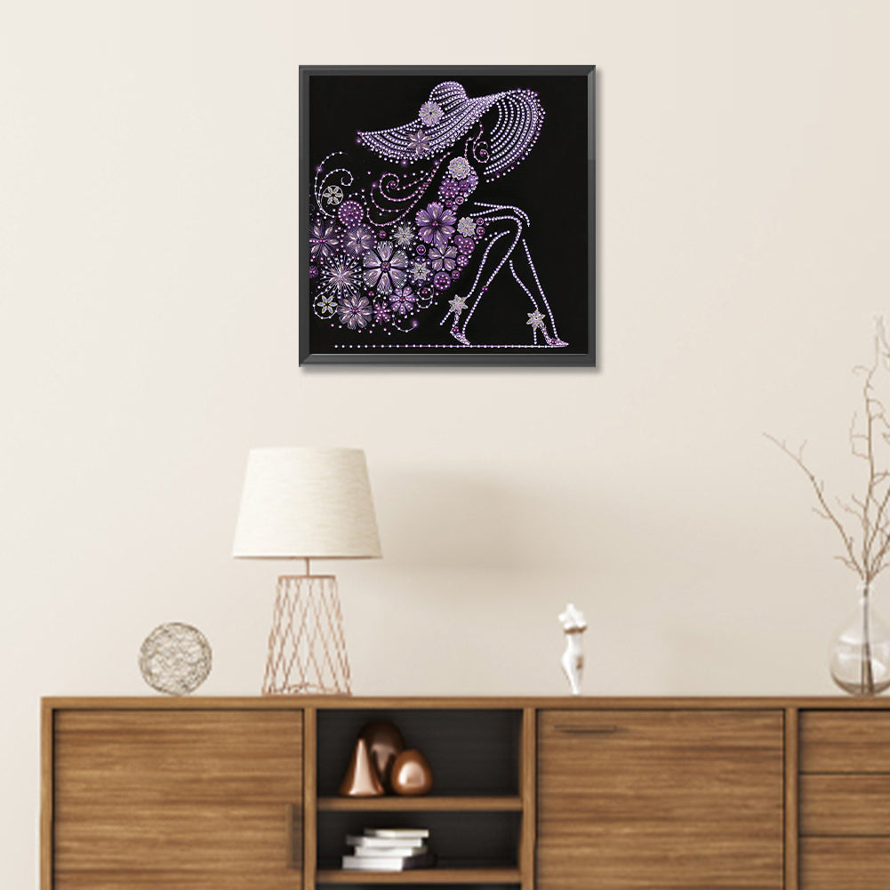 Elegant Lady - Special Shaped Drill Diamond Painting 30*30CM