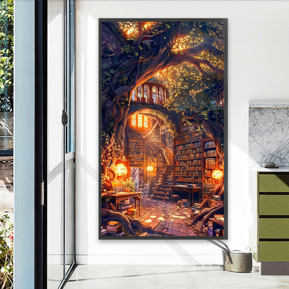 Book House - Full Square Drill Diamond Painting 40*70CM