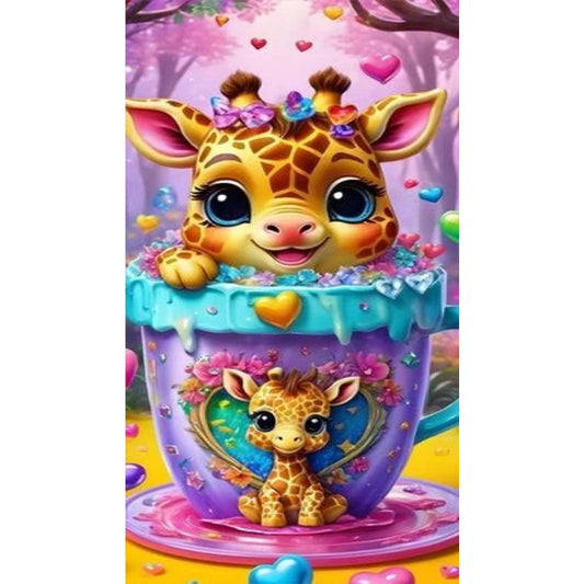 Cute Giraffe - Full Square Drill Diamond Painting 40*70CM