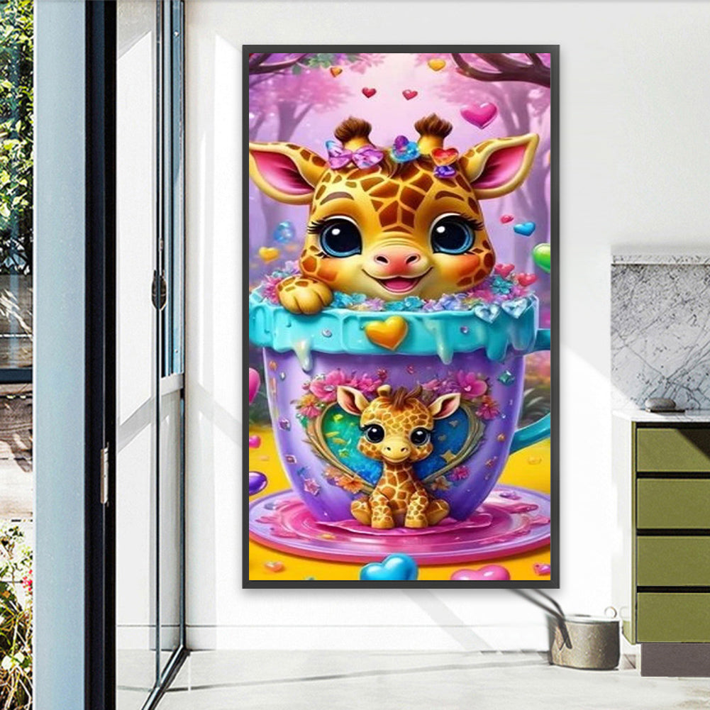Cute Giraffe - Full Square Drill Diamond Painting 40*70CM
